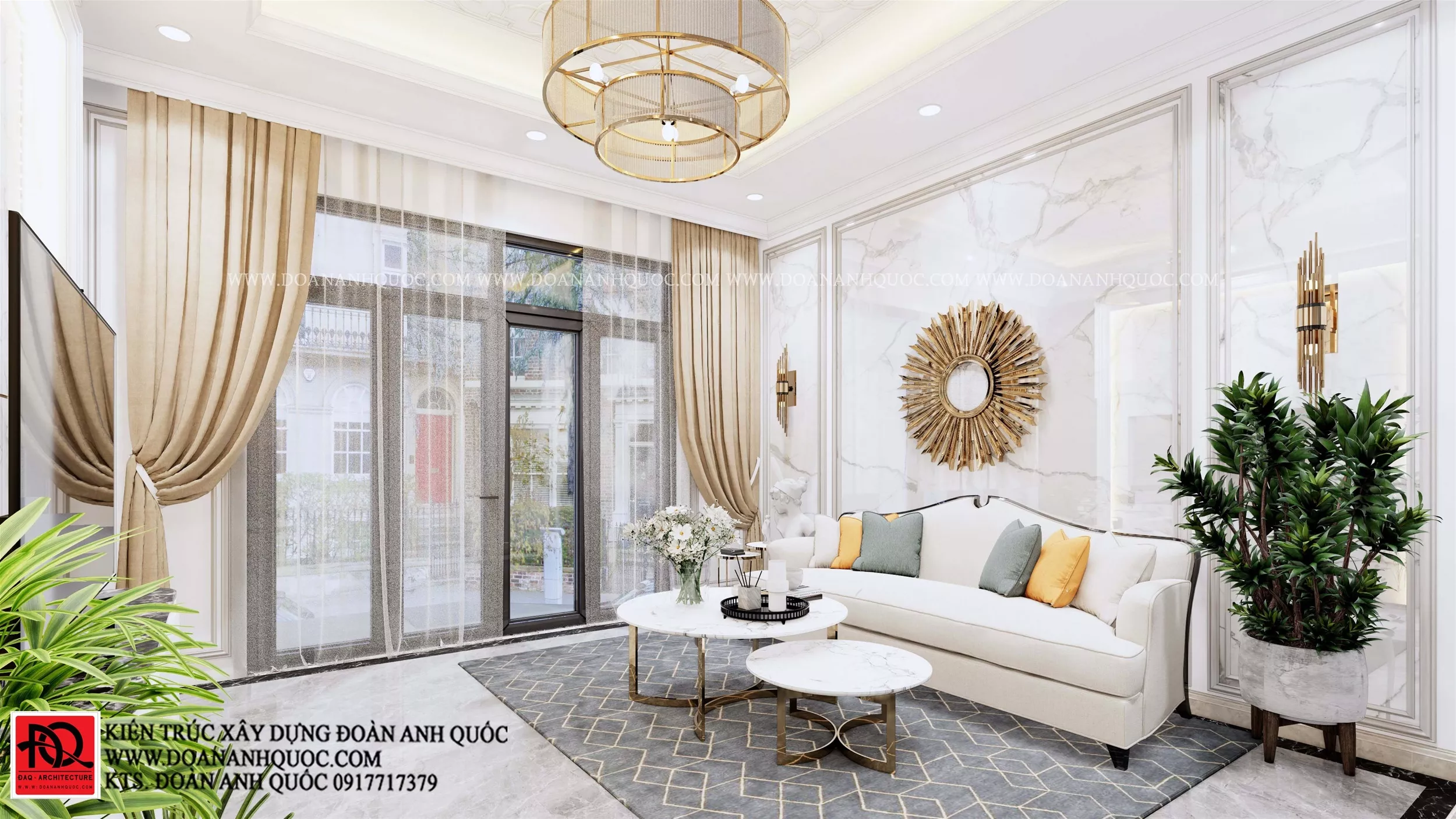 thiết kế phòng khách đẹp mắt